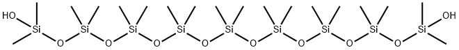 1,17-Dihydroxy octadecamethyl nonasiloxane Structure