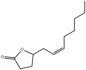 ジヒドロ-5-[(Z)-2-オクテニル]-2(3H)-フラノン 化学構造式