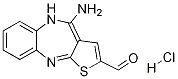 4-AMinothieno[2,3-b][1,5]benzodiazepine-2-carboxaldehyde Hydrochloride Structure