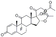(16α)-9-Fluoro-16,17,21-trihydroxy-pregna-1,4-diene-3,11,20-trione 16, 21-Diacetate Struktur