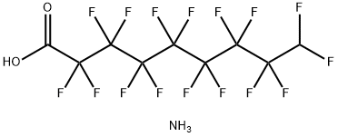 ammonium 2,2,3,3,4,4,5,5,6,6,7,7,8,8,9,9-hexadecafluorononan-1-oate  Struktur