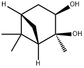 (1S,2S,3R,5S)-(+)-2,3-ピナンジオール 化学構造式