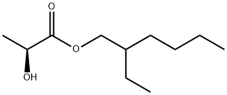 乳酸=2-エチルヘキシル 化学構造式