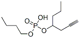 りん酸ジブチル2-プロピニル 化学構造式