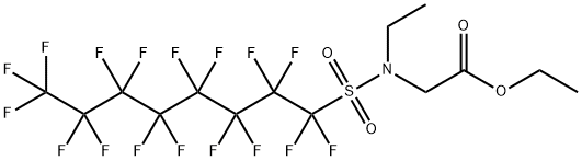 ethyl N-ethyl-N-[(heptadecafluorooctyl)sulphonyl]glycinate Structure