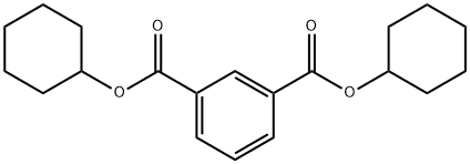 1,3-Benzenedicarboxylic acid, dicyclohexyl ester 化学構造式