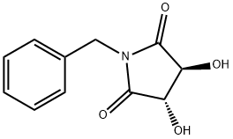 (3S,4S)-(-)-1-BENZYL-3,4-DIHYDROXYPYRROLIDIN-2,5-DIONE Structure
