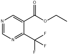 4-三氟甲基嘧啶-5-甲酸乙酯, 187035-81-0, 结构式
