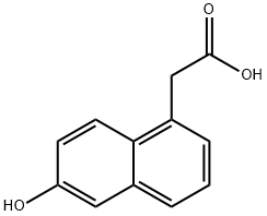 (6-HYDROXY-1-NAPHTHYL)ACETIC ACID 化学構造式