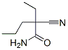 Pentanamide,  2-cyano-2-ethyl- Structure