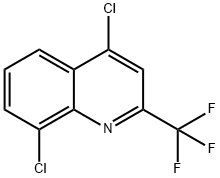 4,8-ジクロロ-2-(トリフルオロメチル)キノリン 塩化物 化学構造式