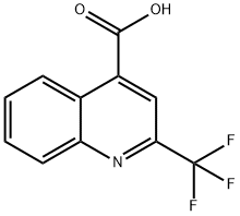 2-三氟甲基喹啉-4-羧酸, 18706-39-3, 结构式
