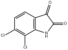 6,7-ジクロロ-1H-インドール-2,3-ジオン 化学構造式