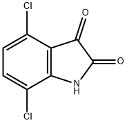 4,7-ジクロロ-1H-インドール-2,3-ジオン 化学構造式