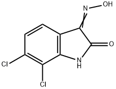 3-肟-6,7-二氯-1H-吲哚-2,3-二酮,18711-16-5,结构式