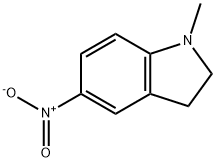 1-甲基-5-硝基吲哚啉 结构式