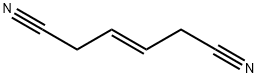 (E)-3-ヘキセンジニトリル 化学構造式