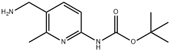 TERT-BUTYL 4-(AMINOMETHYL)-2,5-DIMETHYLPHENYLCARBAMATE Struktur