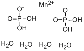 Manganous dihydrogen phosphate Struktur