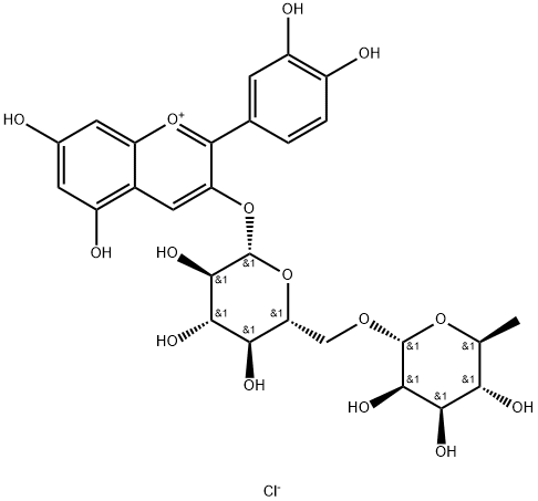 KERACYANIN CHLORIDE Struktur