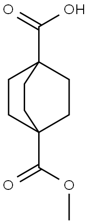 BICYCLO[2.2.2]OCTANE-1,4-DICARBOXYLIC ACID HEMIMETHYL ESTER Struktur