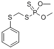 ジチオりん酸O,O-ジメチルS-(フェニルチオ)メチル 化学構造式
