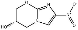 (S)-2-硝基-6,7-二氢-5H-咪唑并[2,1-B][1,3]恶嗪-6-醇, 187235-08-1, 结构式