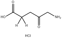 5-AMINOLEVULINIC-2,2-D2 ACID HCL Structure