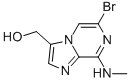 (6-BROMO-8-(METHYLAMINO)IMIDAZO[1,2-A]PYRAZIN-3-YL)METHANOL 结构式