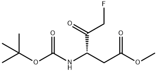 BOC-ASP(OME)-フルオロメチルケトン 化学構造式