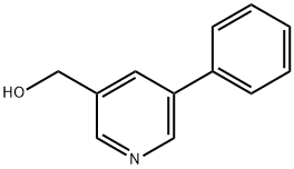 (5-苯基吡啶-3-基)甲醇, 187392-96-7, 结构式