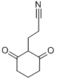 3-(1,3-ジオキソシクロヘキサン-2-イル)プロピオニトリル 化学構造式