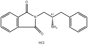 (S)-2-(2-氨基-3-苯基丙基)异二氢吲哚-1,3-二酮盐酸盐, 187526-95-0, 结构式
