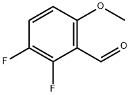 2,3-ジフルオロ-6-メトキシベンズアルデヒド 化学構造式