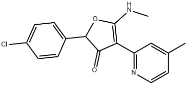 3(2H)-Furanone,  2-(4-chlorophenyl)-5-(methylamino)-4-(4-methyl-2-pyridinyl)-|