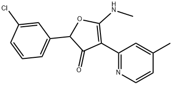 187591-92-0 3(2H)-Furanone,  2-(3-chlorophenyl)-5-(methylamino)-4-(4-methyl-2-pyridinyl)-
