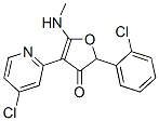 3(2H)-Furanone,  2-(2-chlorophenyl)-4-(4-chloro-2-pyridinyl)-5-(methylamino)- 结构式