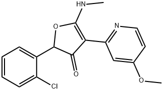 187592-11-6 3(2H)-Furanone,  2-(2-chlorophenyl)-4-(4-methoxy-2-pyridinyl)-5-(methylamino)-