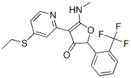 187592-22-9 3(2H)-Furanone,  4-[4-(ethylthio)-2-pyridinyl]-5-(methylamino)-2-[2-(trifluoromethyl)phenyl]-