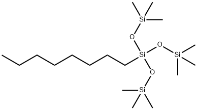 n-octyltris(trimethylsiloxy)silane,95% 化学構造式