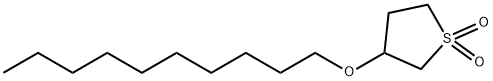 3-(decyloxy)tetrahydrothiophene 1,1-dioxide  Struktur
