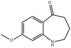 8-甲氧基-3,4-二氢-1H-苯并[B]氮杂卓-5(2H)-酮, 187601-84-9, 结构式