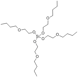 四(丁氧基乙氧基)硅烷, 18765-38-3, 结构式