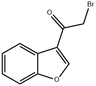 1-(1-苯并呋喃-3)-2-溴-1-丙酮 结构式