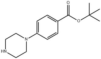 4-Piperazin-1-yl-benzoic acid tert-butyl ester Struktur