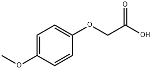 4-メトキシフェノキシ酢酸 化学構造式