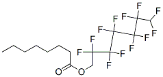 Octanoic acid 2,2,3,3,4,4,5,5,6,6,7,7-dodecafluoroheptyl ester Structure