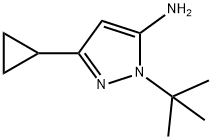1-(tert-butyl)-3-cyclopropyl-1H-pyrazol-5-amine Structure