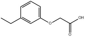 (3-エチルフェノキシ)酢酸 化学構造式