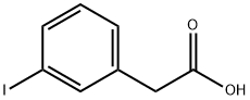 3-ヨードフェニル酢酸 化学構造式